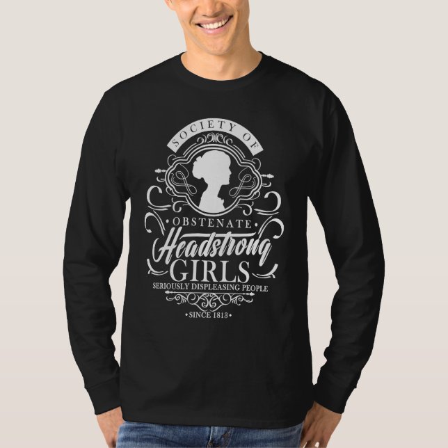 Camiseta Society Obstinate Headstrong Girls Bookworm Noveli (Anverso)