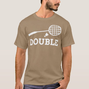 Camiseta Socio de Badminton doble problema T