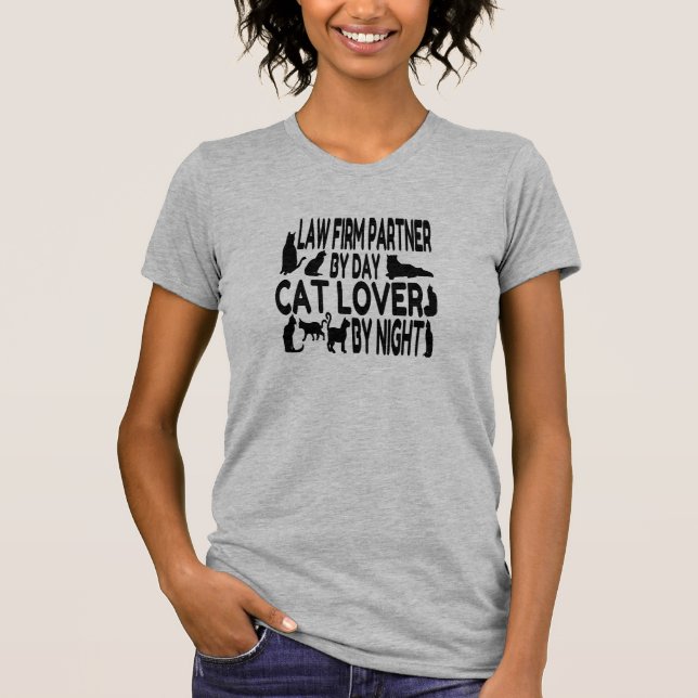 Camiseta Socio de la Firma de Leyes Cat Lover (Anverso)