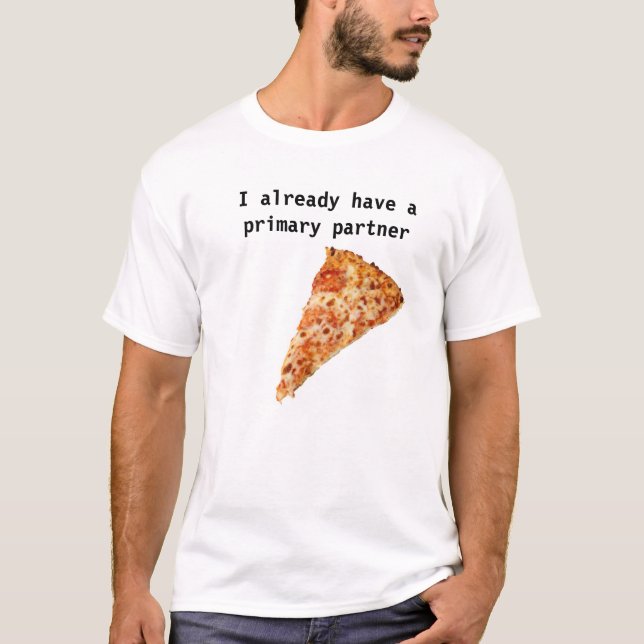 Camiseta socio de la pizza (Anverso)