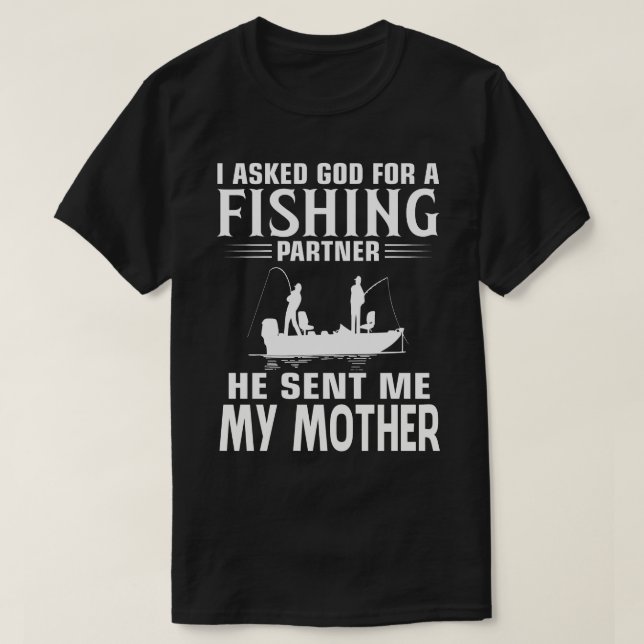 Camiseta Socio de Pesca Me Envió A MI MADRE (Diseño del anverso)