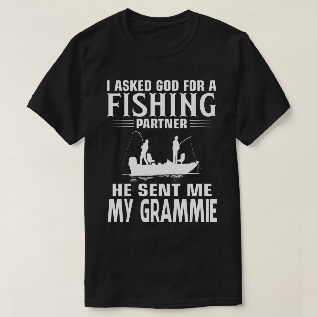 Camiseta Socio de Pesca Me Envió Mi GRAMIE (Diseño del anverso)