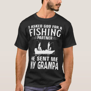 Camiseta Socio de Pesca Me Envió Mi GRAMPA