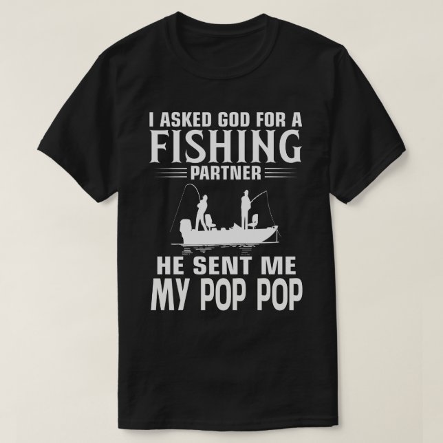 Camiseta Socio de Pesca Me Envió Mi POP (Diseño del anverso)