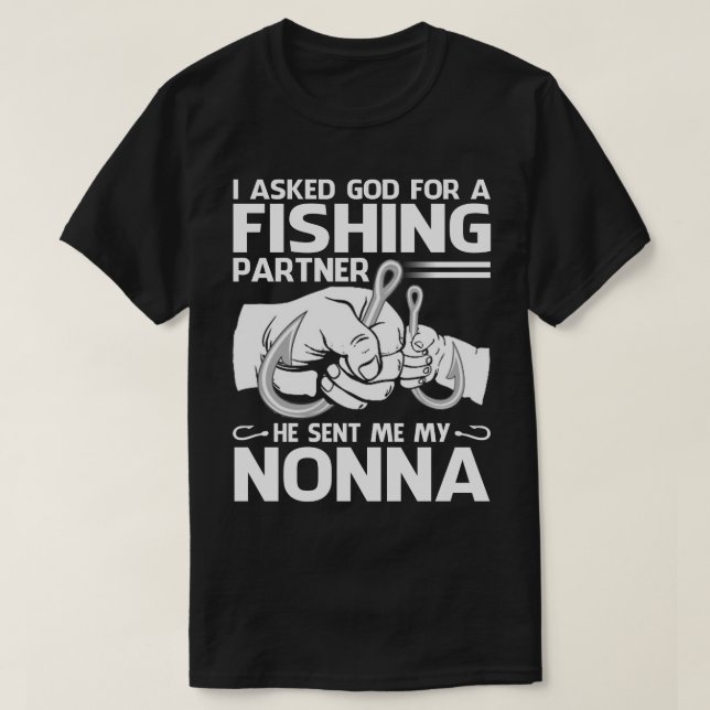Camiseta Socio De Pesca Que Me Envió Mi NONNA (Diseño del anverso)