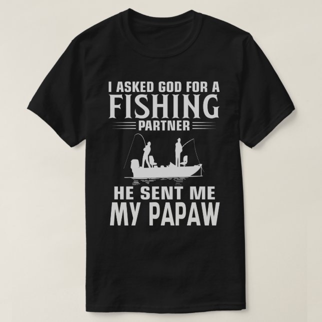Camiseta Socio de Pesca Que Me Envió Mi PAPÁ (Diseño del anverso)