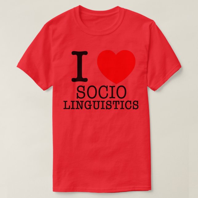Camiseta Sociolingüística del Corazón (Diseño del anverso)