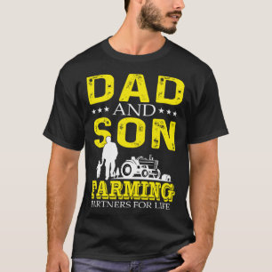 Camiseta Socios Agrícolas De Papá Y Hijo Para El Agricultor