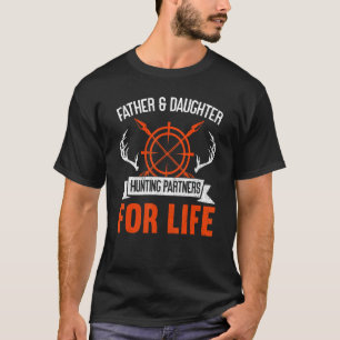 Camiseta Socios De Caza De Padres Y Hijas Para El Cacería D