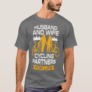 Camiseta Socios De Ciclismo Hus Y Wife Para La Vida