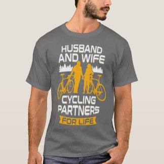 Camiseta Socios De Ciclismo Hus Y Wife Para La Vida