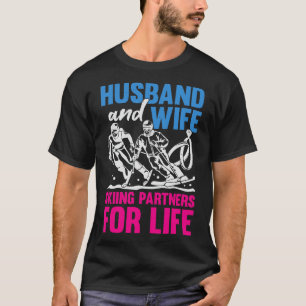 Camiseta Socios De Esquiar Hus Y Wife Para La Vida
