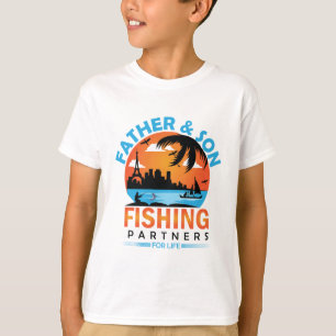 Camiseta Socios de pesca de padre e hijo para la vida