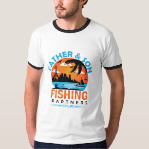 Camiseta Socios de pesca de padre e hijo para la vida