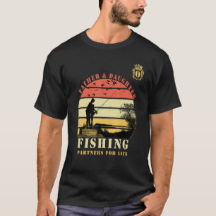 Camiseta Socios De Pesca Para Padres E Hijas Mono