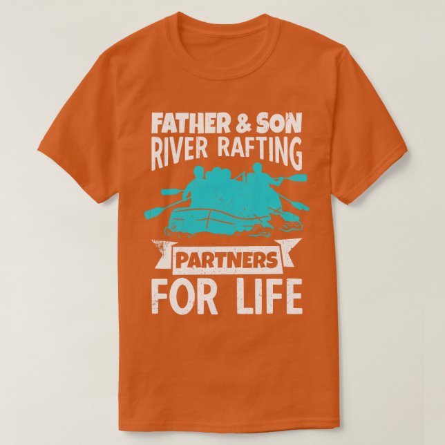 Camiseta Socios De Rafting Del Río Padre Y Hijo Para La Vid (Diseño del anverso)