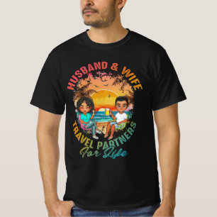 Camiseta Socios De Viajes De Marido Y Esposa Para Life Beac