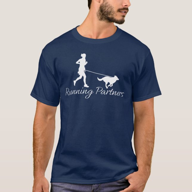 Camiseta Socios en funcionamiento Canicross Dog Lover (Anverso)