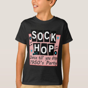 Camiseta Sock Hop Fiesta de danza Retro 50 Fiesta