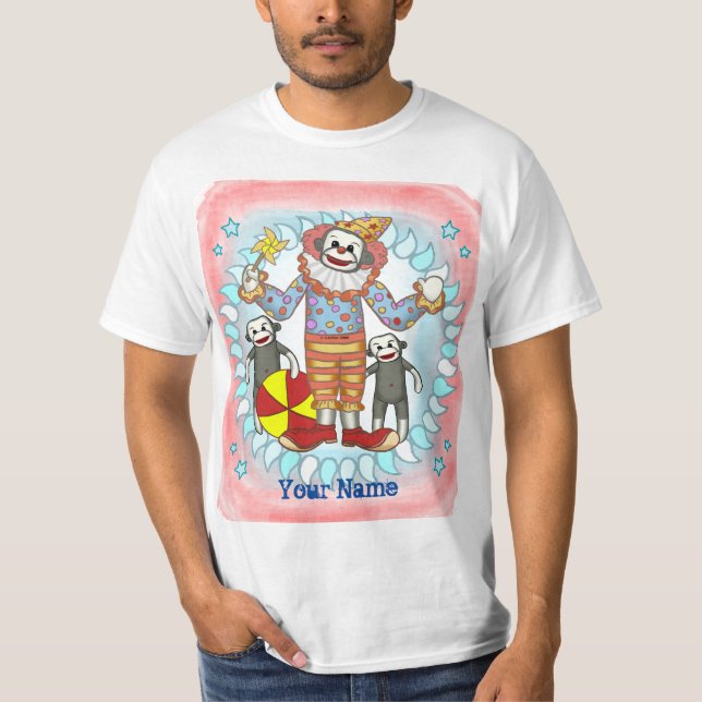 Camiseta Sock Monkey Clown (Anverso)