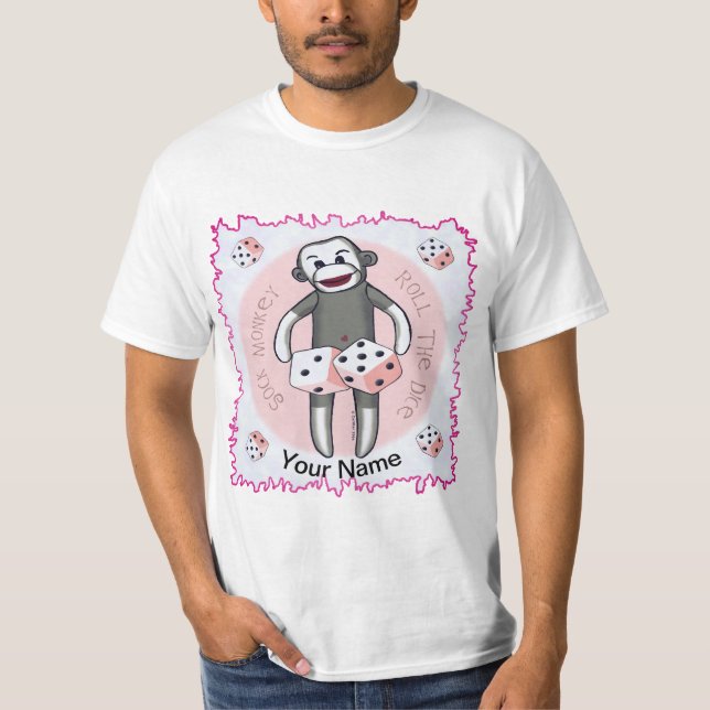 Camiseta Sock Monkey Dice (Anverso)