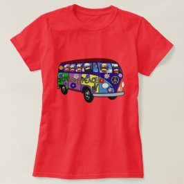 Camiseta Sock Monkey Peace Bus