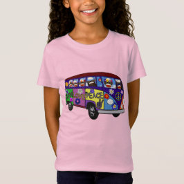 Camiseta Sock Monkey Peace Bus 