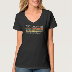 Camiseta Sock Monkey Preserve Society Retro Vintage Str