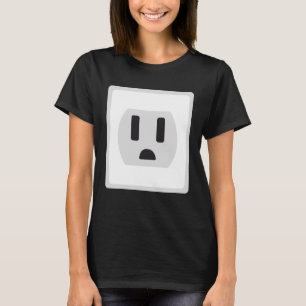 Camiseta Socket Easy Plug And Socket Couple Halloween Costu
