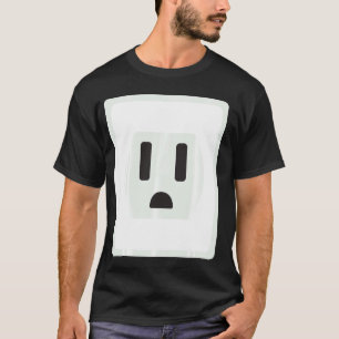 Camiseta Socket Easy Plug And Socket Couple Halloween Costu