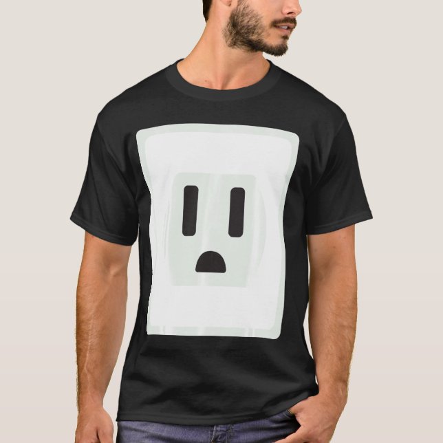 Camiseta Socket Easy Plug And Socket Couple Halloween Costu (Anverso)