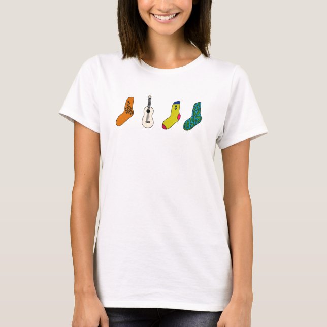 Camiseta Socks and Ukulele Ladies (Anverso)