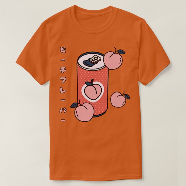 Camiseta Soda de melocotón japonesa1 (Diseño del anverso)