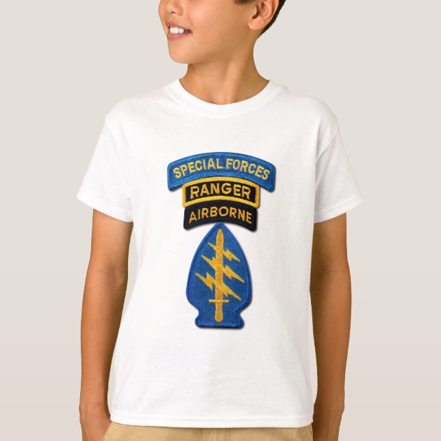 Camiseta SOF SFG SOC de las boinas verdes SF del grupo de (Anverso)