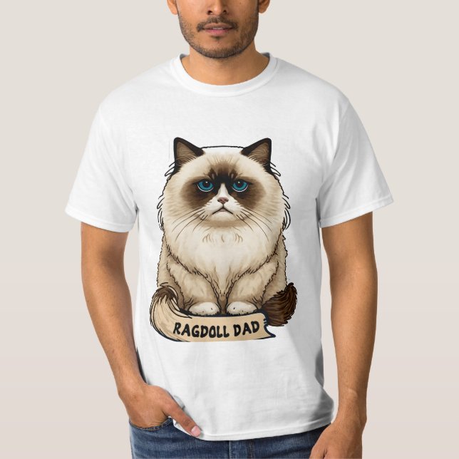 Camiseta sofá de Ragdoll dad (Anverso)