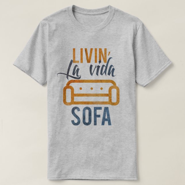 Camiseta Sofá del vida del la de Livin (Diseño del anverso)