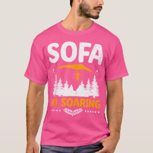 Camiseta Sofá No piloto de planeador de vuelo libre en asce