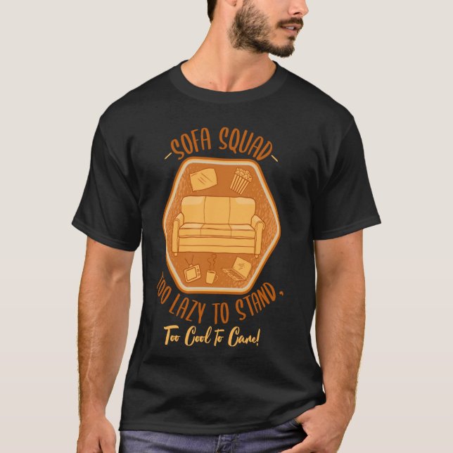 Camiseta Sofa Squad Surfing Laziness Napping Lazy Peo (Anverso)