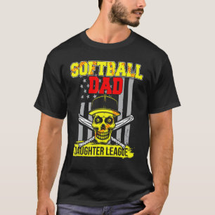 Camiseta Sofball Dad Daughter League Feliz Día del Padre So