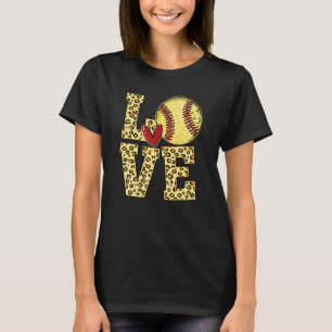 Camiseta Sofball Love Softball Life Mom High School Softba
