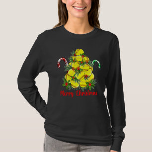 Camiseta Sofball Merry Christmas Tree Lights Balls Xmas Ou
