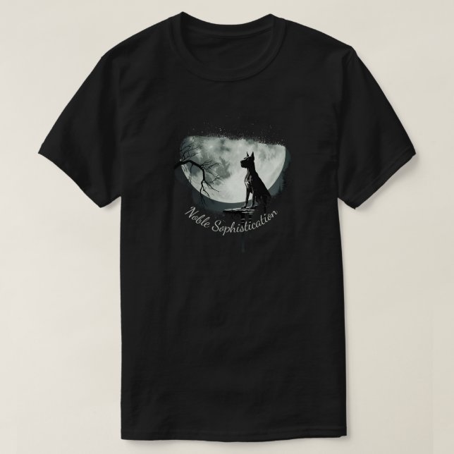 Camiseta Sofisticación del Gran Danés (Diseño del anverso)