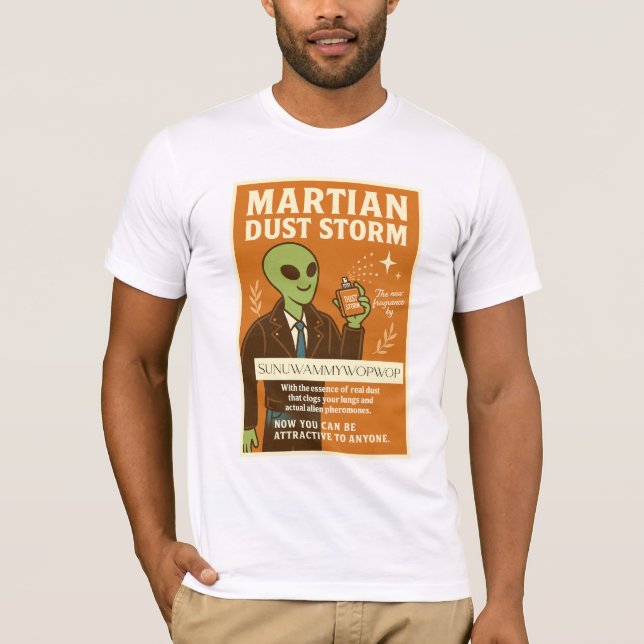 Camiseta Sofisticado Caballero Roswell Aliens Cologne (Anverso)