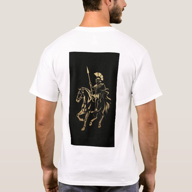 Camiseta Sofisticado Logotipo Moderno Con Formato .png (Reverso)