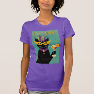 Camiseta Sofisticados Retro Es Hora del Martini de Mardi Gr
