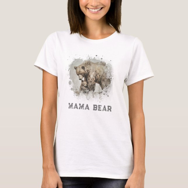 Camiseta *~* Soft AP72 MAMA BEAR Cub regalo del Día de la M (Anverso)