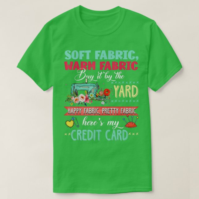 Camiseta Soft fabric warm fabric buy it by the yard quiltin (Diseño del anverso)