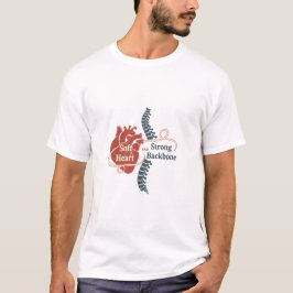 Camiseta Soft Heart Strong Backbone t-shirt