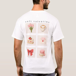 Camiseta Soft Valentine Aesthetic Mood Board Shirt 