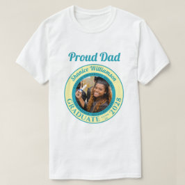Camiseta Soft Yellow Photo Modern Graduation Proud Dad